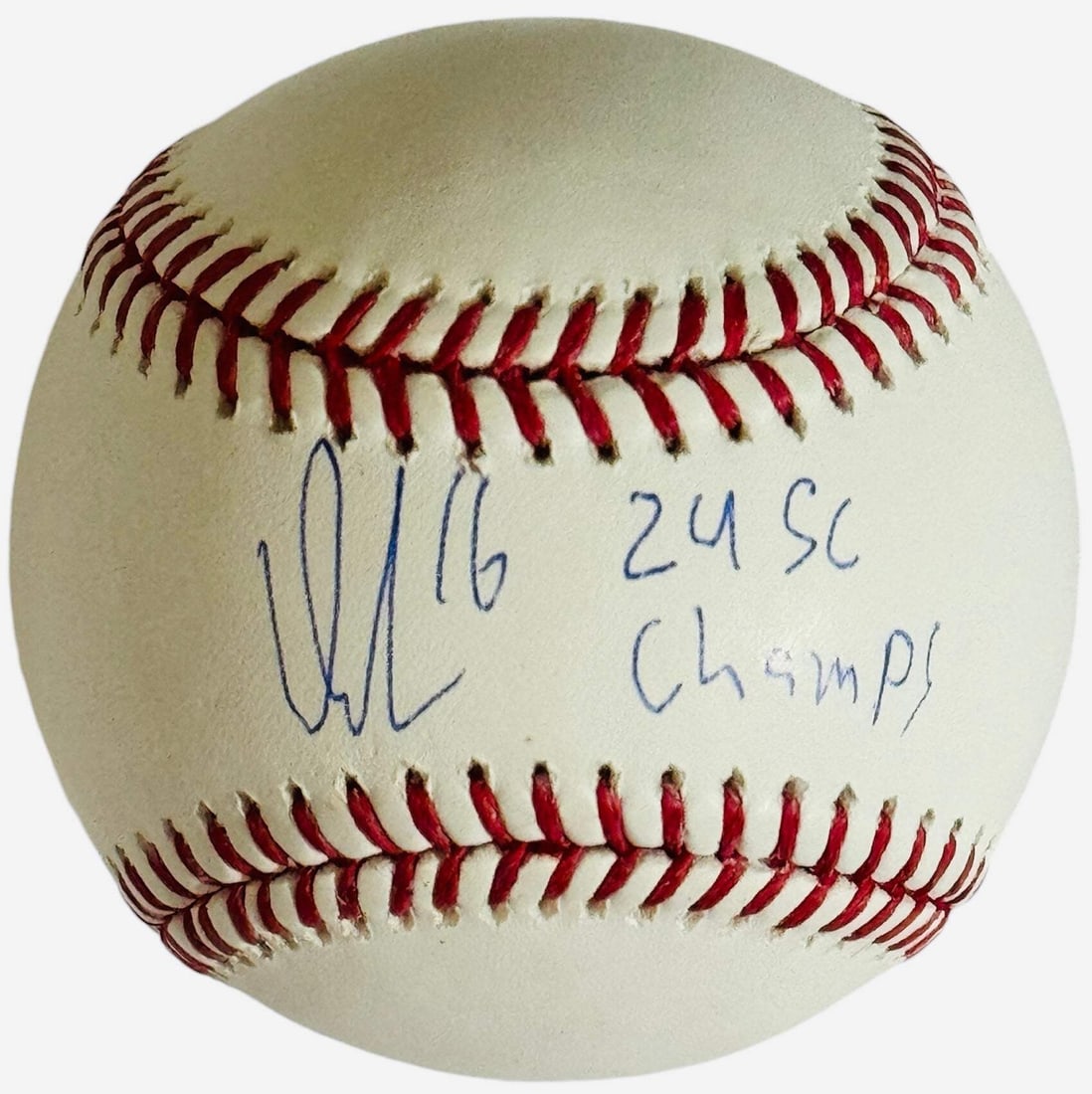 Aleksander Barkov Autographed Official Major League Baseball (Beckett Witness): Brand: Beckett Aleksander Barkov Autographed Official Major League Baseball Signed in blue ink on the sweet spot on a Robert Manfred Ball with inscription "24 SC Champs" Product Disclaimer: Not affili