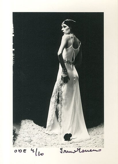 Irina Ionesco - Original Gelatin Silver Print Signed Limited Edition 10 #5: Size: Medium Artist: Irina Ionesco Production Technique: Print Framing: Unframed Style: Surrealism Material: Paper Theme: Art Type: Print Features: Signed Limited Edition Numbered Subject: Portlate Ac