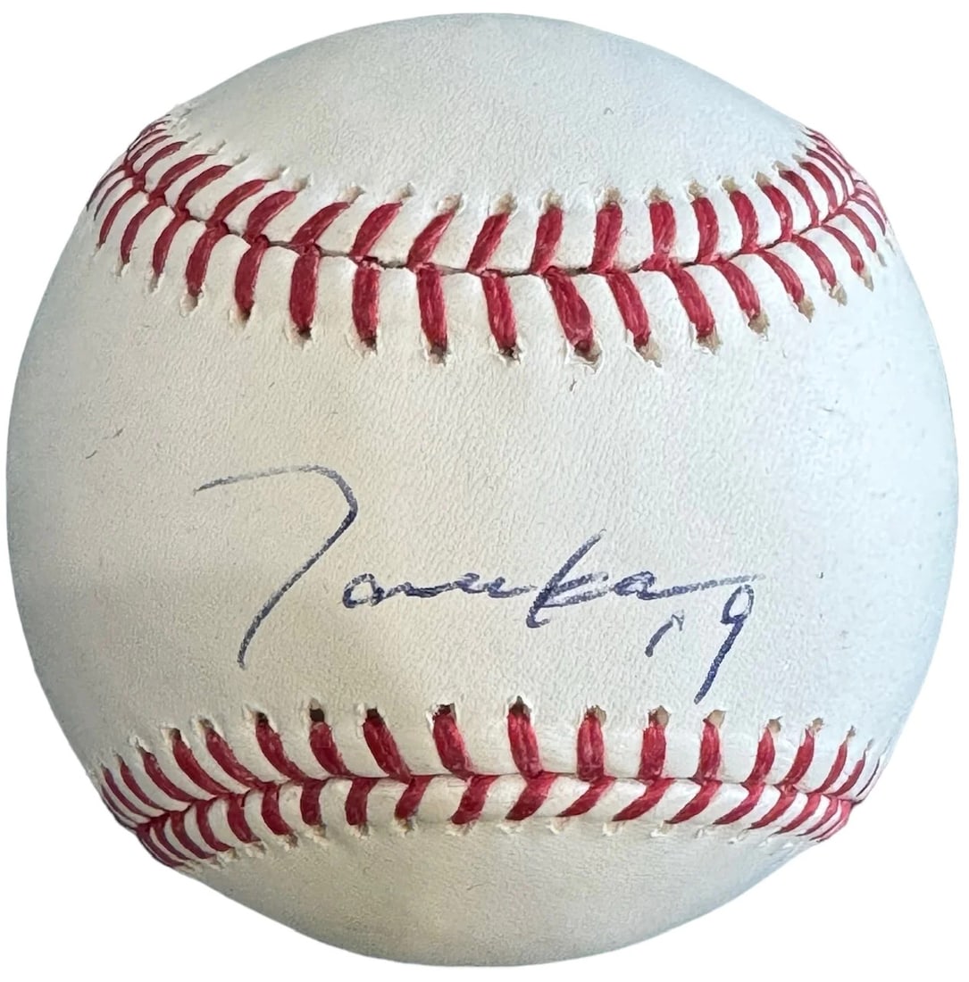 Masahiro Tanaka Autographed Official Major League Baseball (Psa): Brand: PSA/DNA Masahiro Tanaka Autographed Official Major League Baseball Signed in blue pen across the sweet spot of an Official Robert Manfred baseball. Product Disclaimer: Not affiliated with any t