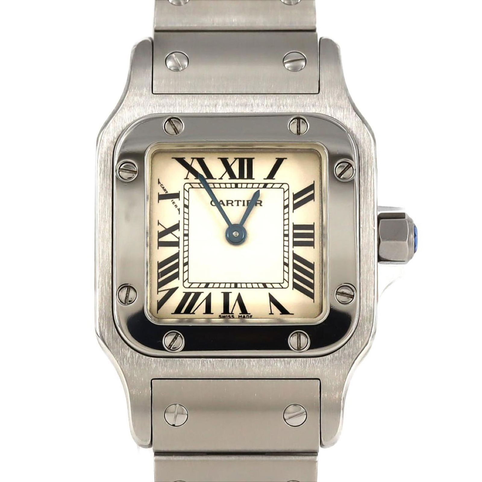 Cartier Santos Galbe Sm W20056D6 Stainless Steel Quartz Watch (1 of 7)