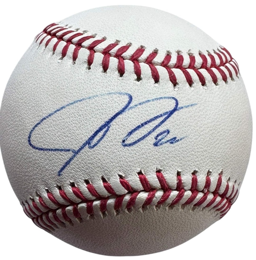 Josh Donaldson Autographed Official Major League Baseball (Jsa): Brand: James Spence Authentication (JSA) Josh Donaldson Autographed Official Major League Baseball Signed in blue pen across the sweet spot of an Official Robert Manfred Product Disclaimer: Not affili