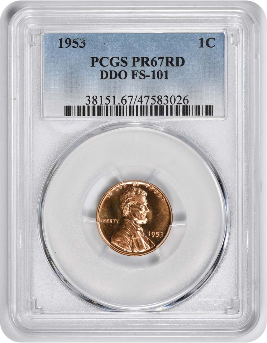 1953 Lincoln Cent Ddo Fs-101 Pr67Rd Pcgs (1 of 1)