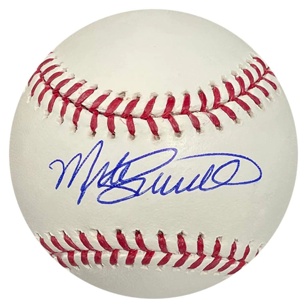 Mike Schmidt Autographed Baseball (Psa): Brand: Professional Sports Authenticator (PSA) Mike Schmidt Autographed Baseball Signed in blue pen across the sweet spot of an official Major League Robert Manfred baseball Authenticity is provided b