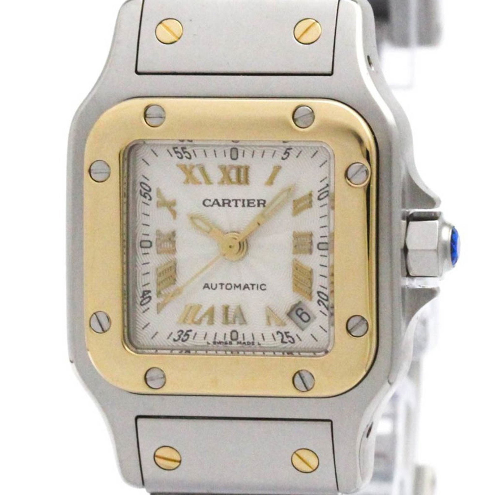 Cartier Santos Galbee 18K Gold Steel (1 of 8)