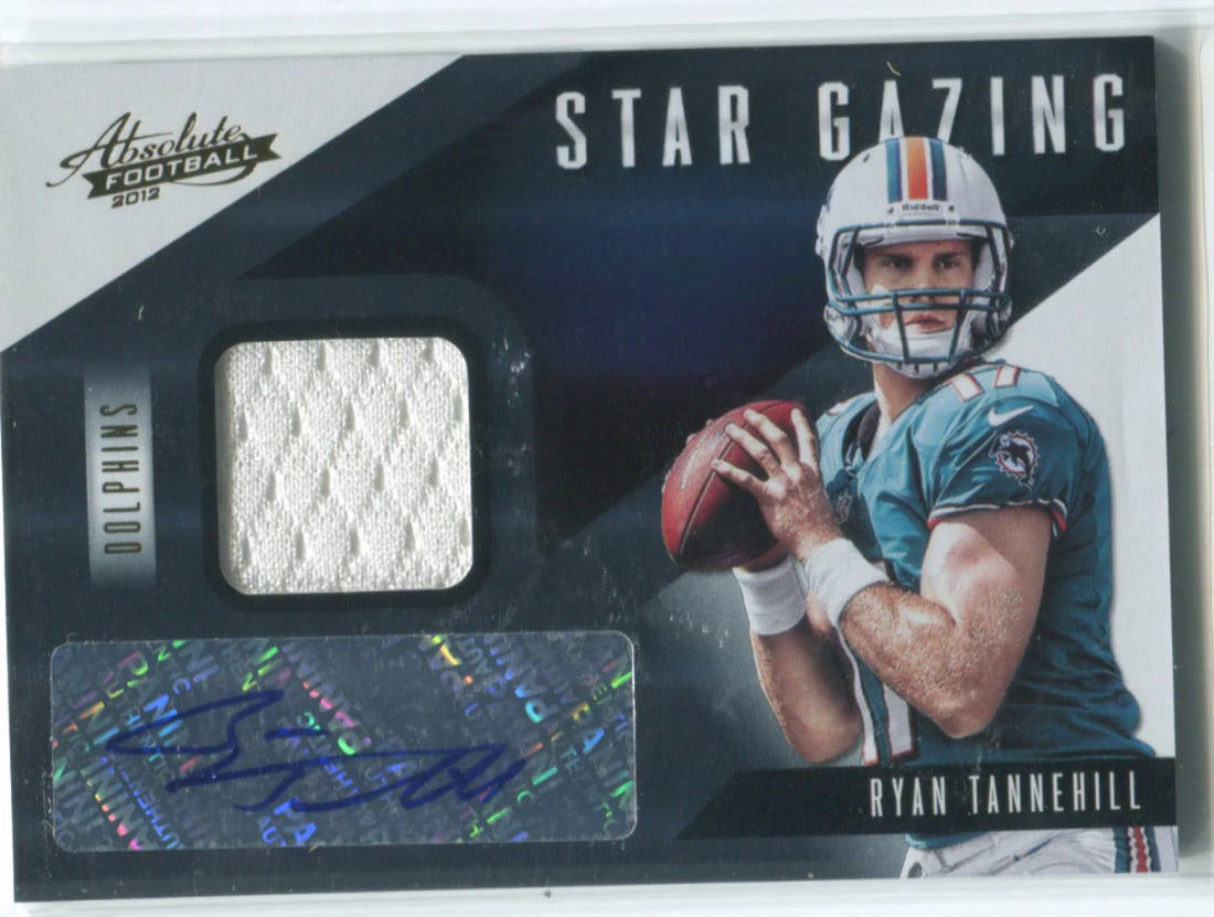 2012 Panini Absolute Football #32 Ryan Tannehill 13/149 Autographed Card (1 of 2)