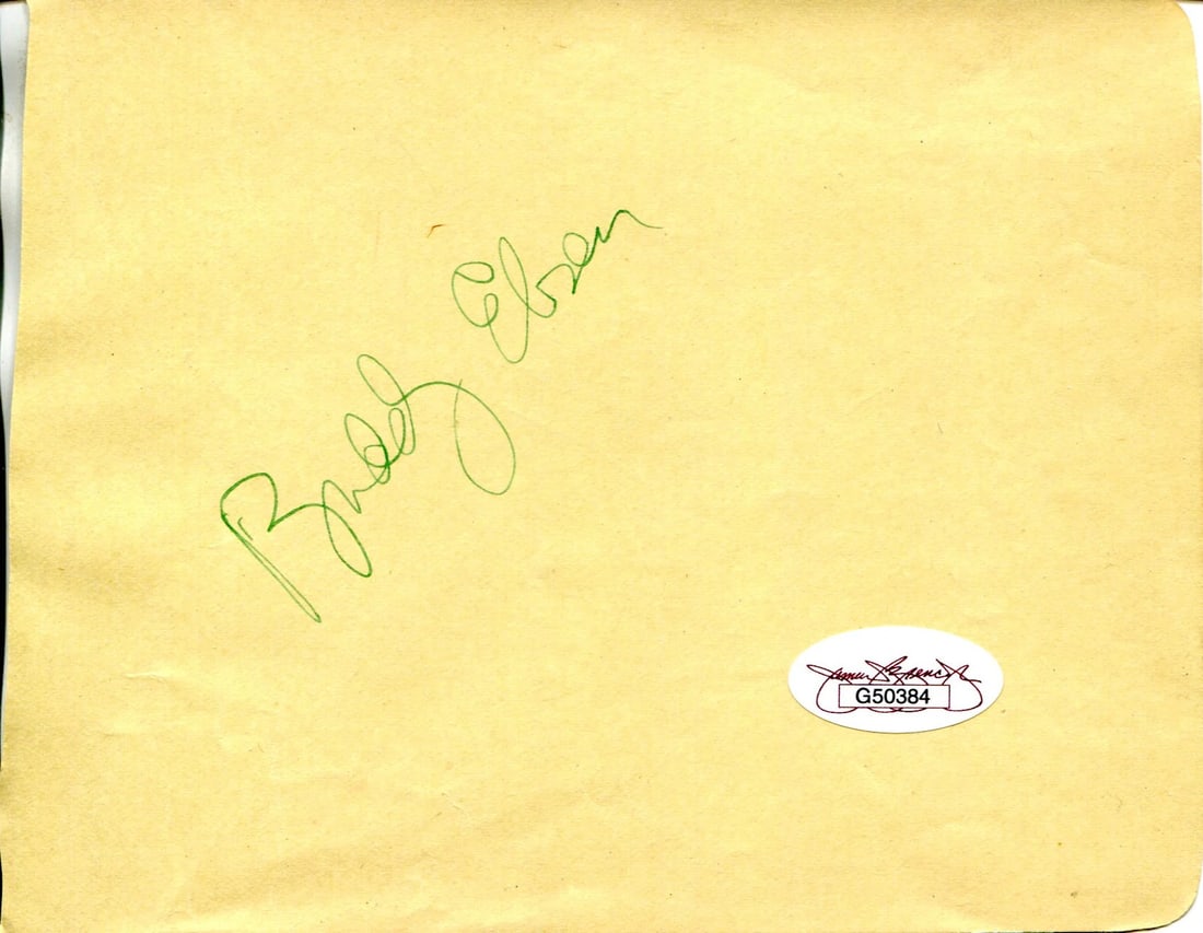 Buddy Ebsen Autographed Album Page (Jsa) (1 of 2)