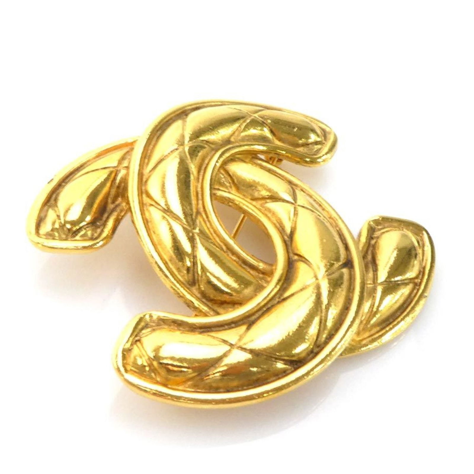 Chanel Brooch Coco Mark Metal Gold (1 of 5)