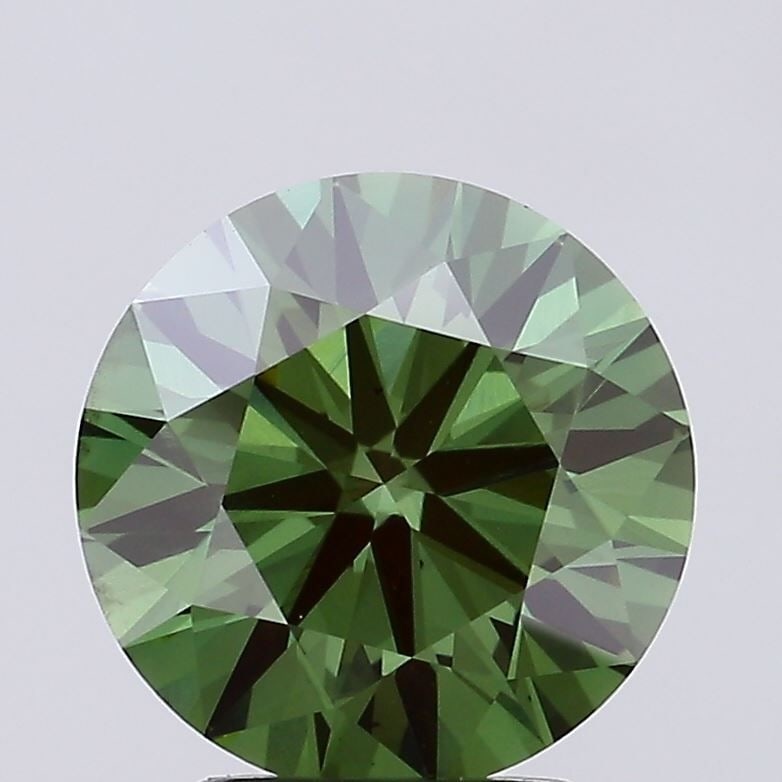 Round 2.82Ct Fancy Deep Green Vs2 - Ideal Loose Lab Diamond (1 of 1)