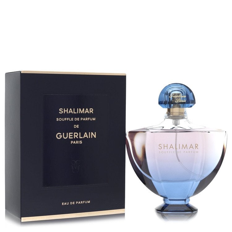 Shalimar Souffle De Parfum Perfume By Guerlain Eau De Parfum Spray (2014 Limited Edition): Brand: Guerlain Size: 3 oz Eau De Parfum Spray Grams: 500 Type: Eau De Parfum Spray (2014 Limited Edition) Fragrance: Perfume for Women Product Disclaimer: Authentic fragrances; some boxes may show sh