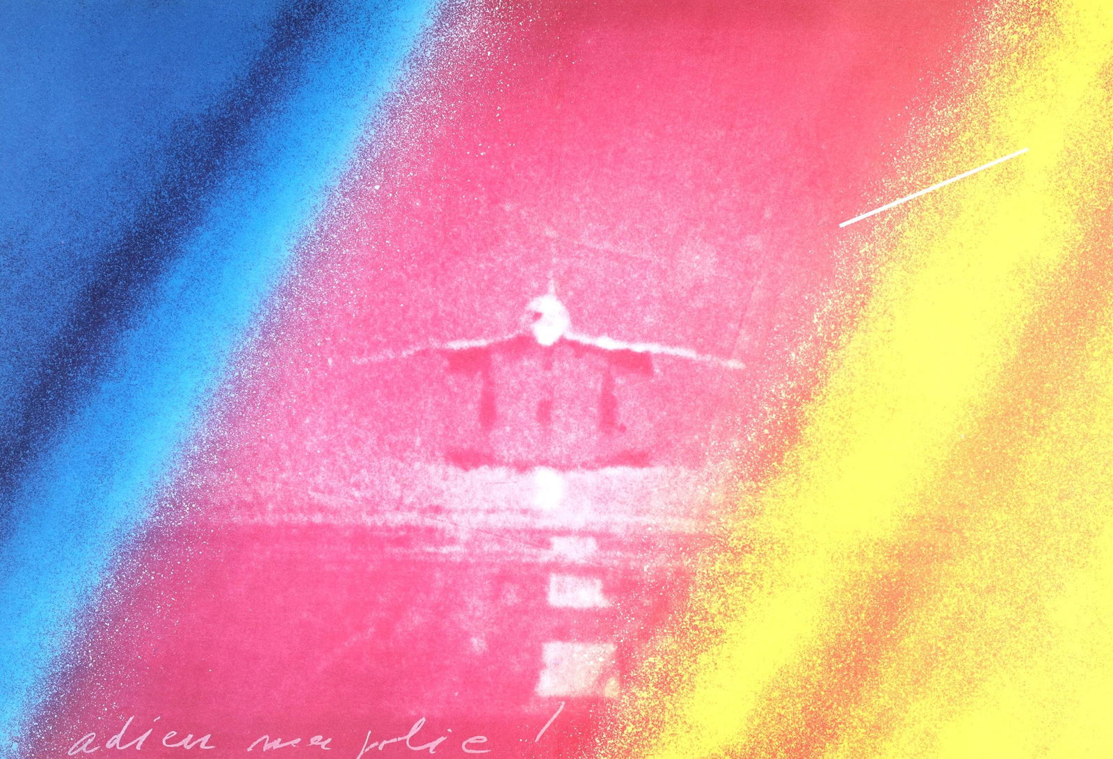 Jacques Monory, Composition, Hommage Aim Et Marguerite Maeght, Derrire Le Miroir, Lithograph: Silkscreen on vlin paper. Paper Size: 15 x 22 inches, with centerfold, as issued. Inscription: Unsigned and unnumbered, as issued. Notes: From the folio, Derrire le miroir, N 250, Hommage Aim et Margu