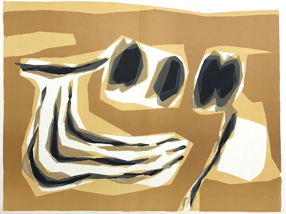 Raoul Ubac, Composition, Derrire Le Miroir, Lithograph (1 of 5)