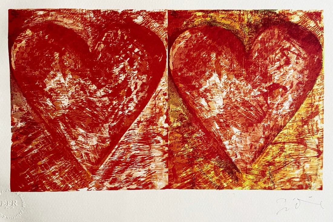 Jim Dine Lithograph Coa Signed Op Limited Edition Numbered 175 Ex (1 of 7)
