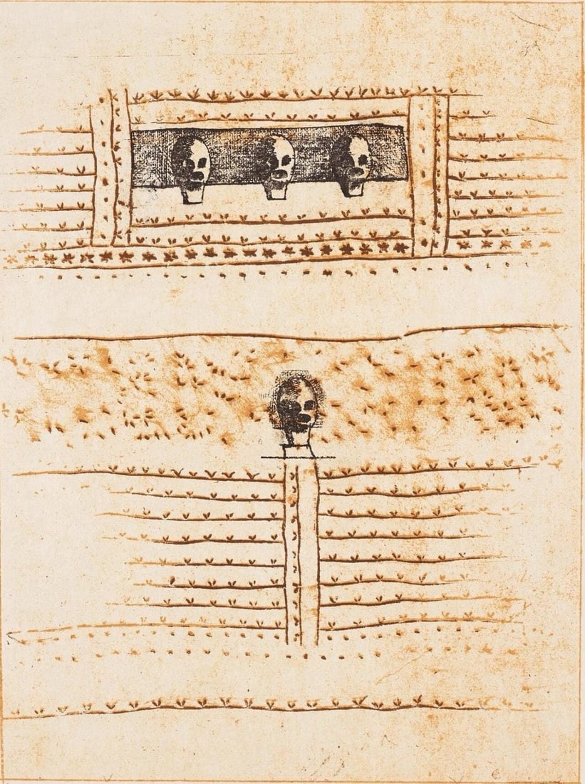 Max Ernst, Composition (Spies/Leppien 218), La Ballade Du Soldat, Lithograph: Lithograph on vlin d'Arches paper. Paper size: 21.875 x 15 inches. Excellent condition. Unsigned and unnumbered, as issued. Notes: From the folio, La Ballade du Soldat, 34 Lithographies Originales de