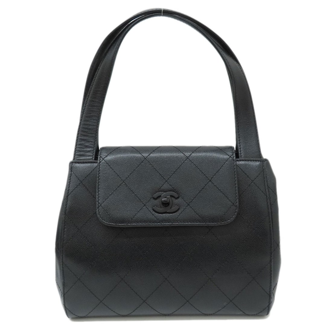 Chanel Coco Mark Handbag Grained Calfskin Skin (1 of 20)