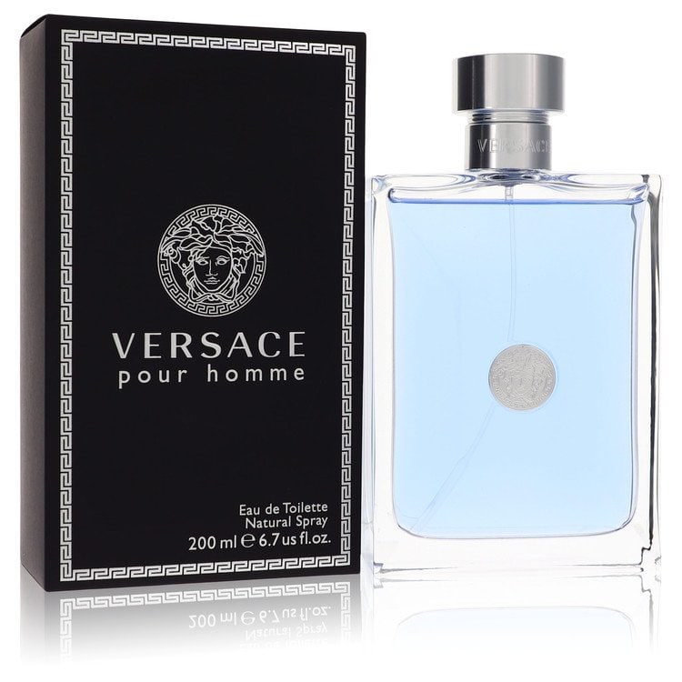 Versace Pour Homme Cologne By Versace Eau De Toilette Spray: Brand: Versace Size: 6.7 oz Eau De Toilette Spray Grams: 600 Type: Eau De Toilette Spray Fragrance: Cologne for Men Product Disclaimer: Authentic fragrances; some boxes may show shelf wear. We strongl