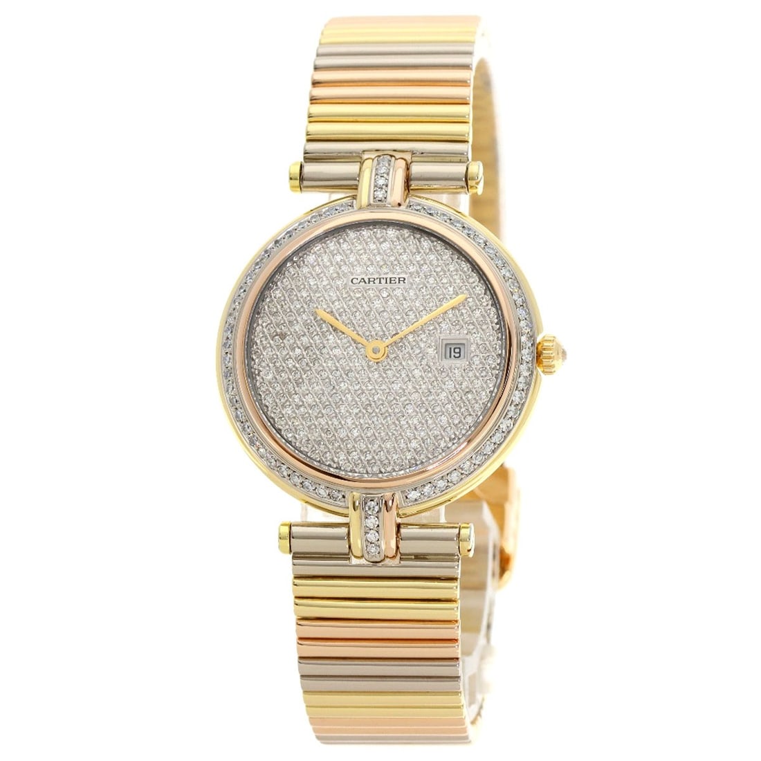 Cartier Vlc Louis Cartier Vendome Lm Diamond Watches K18 Yellow Gold/K18 (1 of 20)