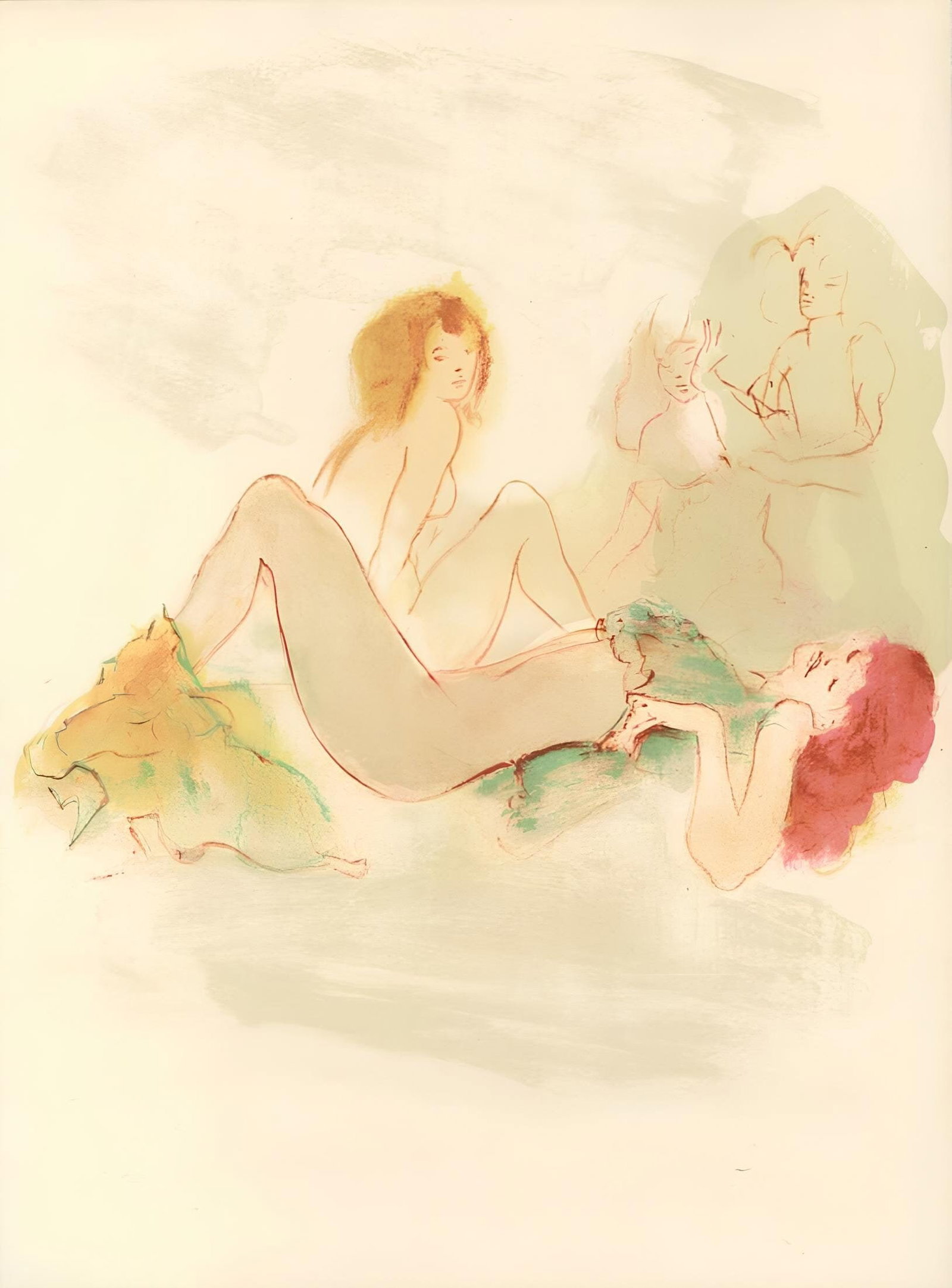 Lonor Fini, Composition, Paralllement, Lithograph (1 of 7)