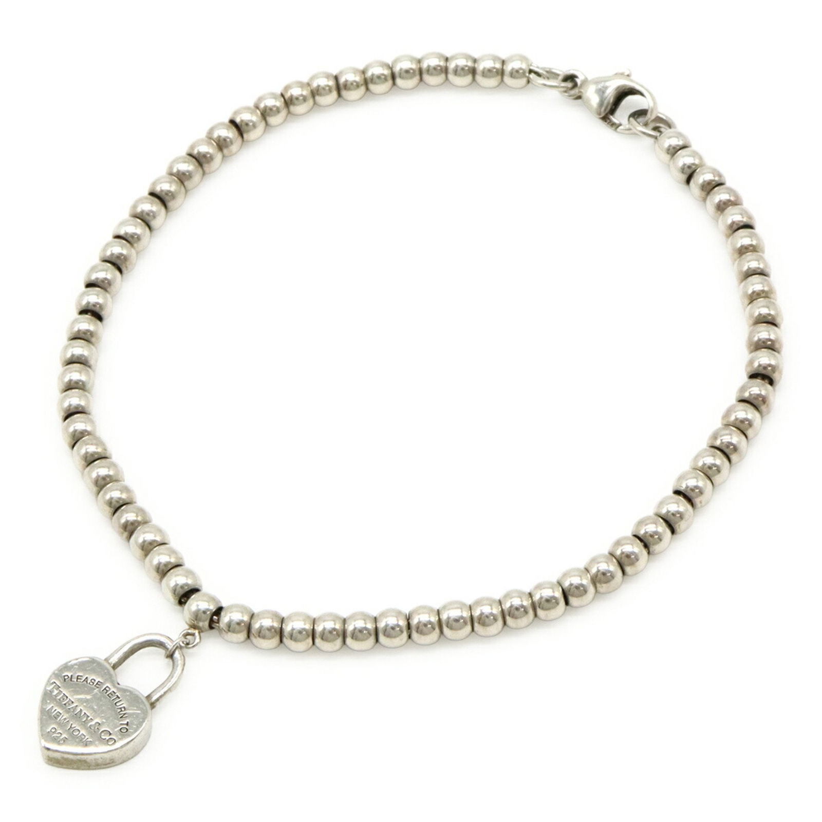 Tiffany & Co. Return To Tiffany Heart Lock Tag Bracelet With Ball Chain (1 of 7)