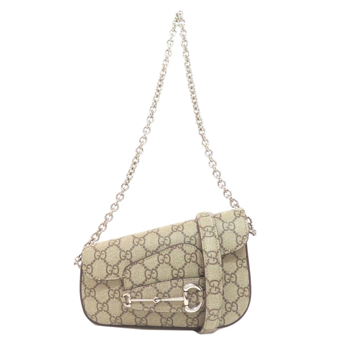 Gucci 774209 One Belt Horsebit Gg 2Way Shoulder Bag Pvc (1 of 16)