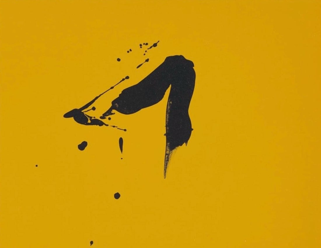 Robert Motherwell, Black Sun (Belknap 354-380; Engberg/Banach 415-441), Three Poems, Lithograph (1 of 7)