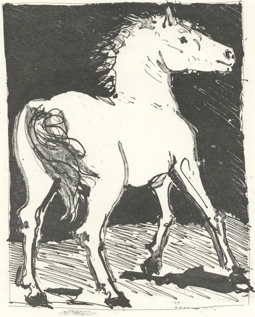 Pablo Picasso, Le Cheval (The Horse) (Orozco P.82), Histoire Naturelle, Lithograph (1 of 10)