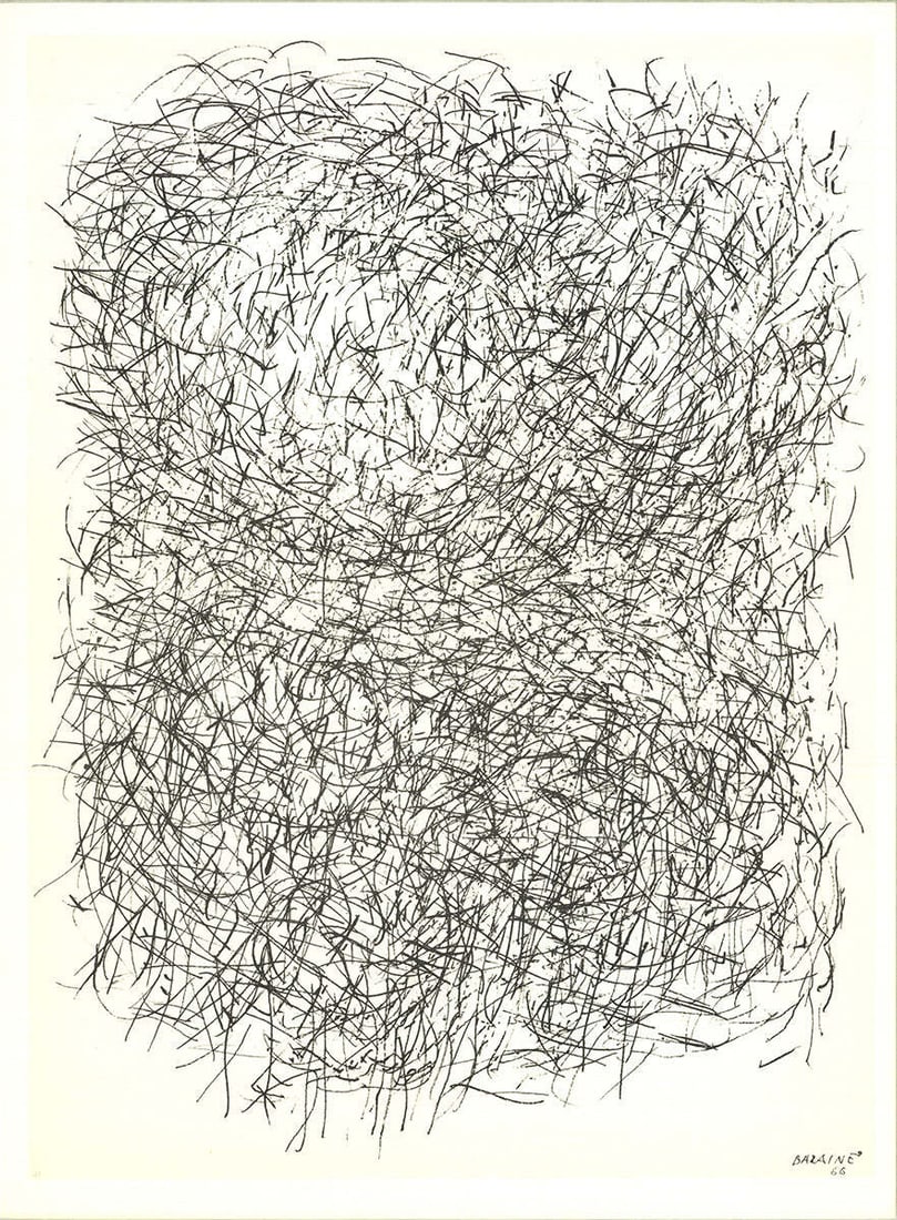 Jean Rene Bazaine Composition Viii " Lithograph Contemporary (1 of 4)