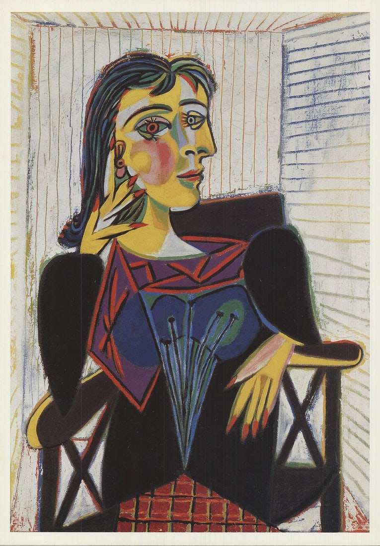 Pablo Picasso Portrait Of Dora Maar " Offset Lithograph Cubism (1 of 4)