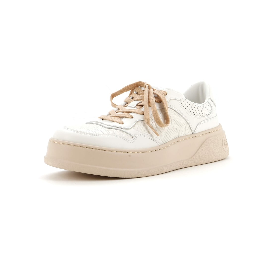 Gucci Chunky B Sneakers Gg Embossed Perforated Leather (1 of 5)