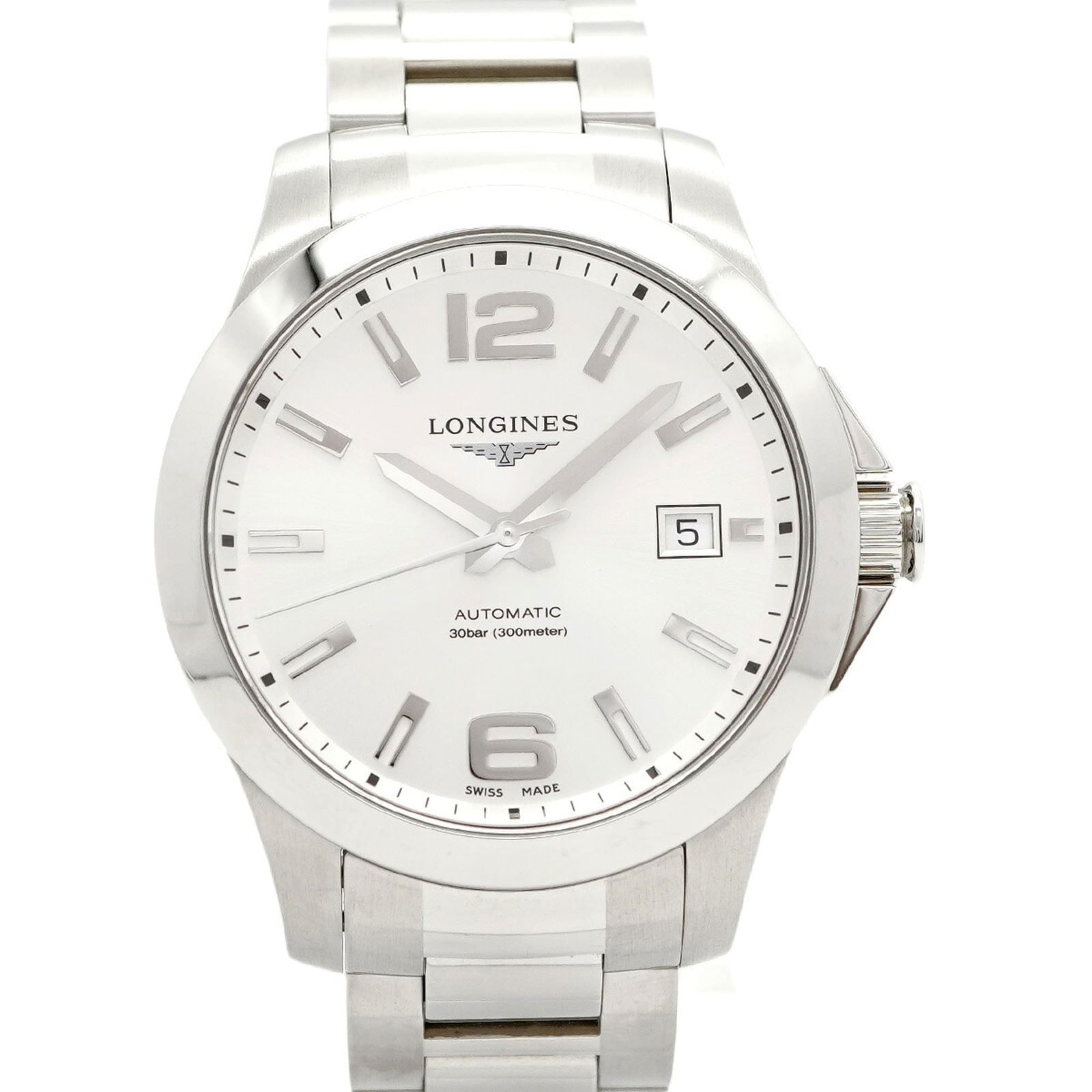 Longines Conquest L3.776.4.76.6 Silver Dial: Brand: Longines Type: Wristwatch Gender: Men Material (Band): Stainless Steel Color (Dial): Silver Case Diameter: 39mm / 1.54'' Wrist Size: 16cm / 6.29'' Condition: Used (very good), A few traces of u