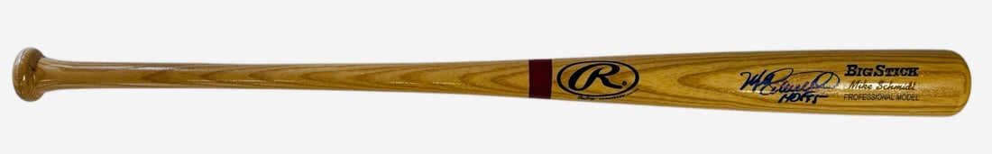 Mike Schmidt Autographed Rawlings Big Stick Bat (Mlb) (1 of 3)