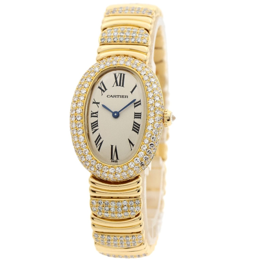 Cartier Baignoire1920 Diamond Watches Wb5004Es K18 Yellow Gold/18K Yellow (1 of 20)