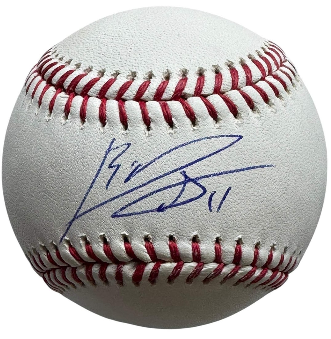Rafael Devers Autographed Official Major League Baseball (Beckett): Brand: Beckett Rafael Devers Autographed Official Major League Baseball Signed in blue pen across the sweet spot of an official Robert Manfred baseball Product Disclaimer: Not affiliated with any team