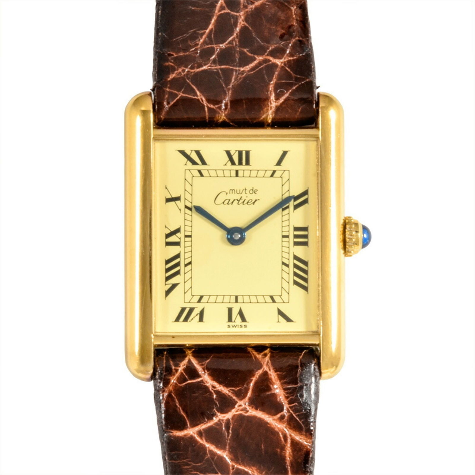 Cartier Must Tank Lm Vermeil Watch 590001 (1 of 8)