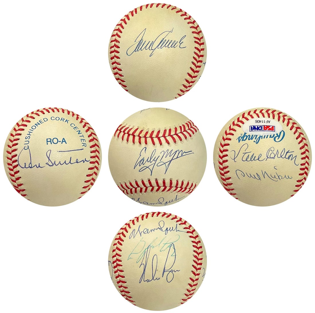 300 Win Club Autographed Baseball (Psa) (1 of 6)