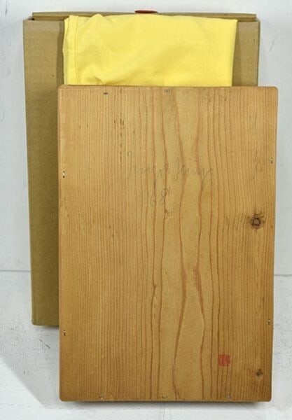 Joseph Beuys "Intuition" 1968 Signed Wooden Box With Vice-Versand Stamp: Unit Of Sale: Single Piece Artist: Joseph Beuys Type: Sculpture Format: Statue Original/Licensed Reproduction: Original Size: Medium Theme: Art Style: Contemporary Art Material: Wood Production Techni