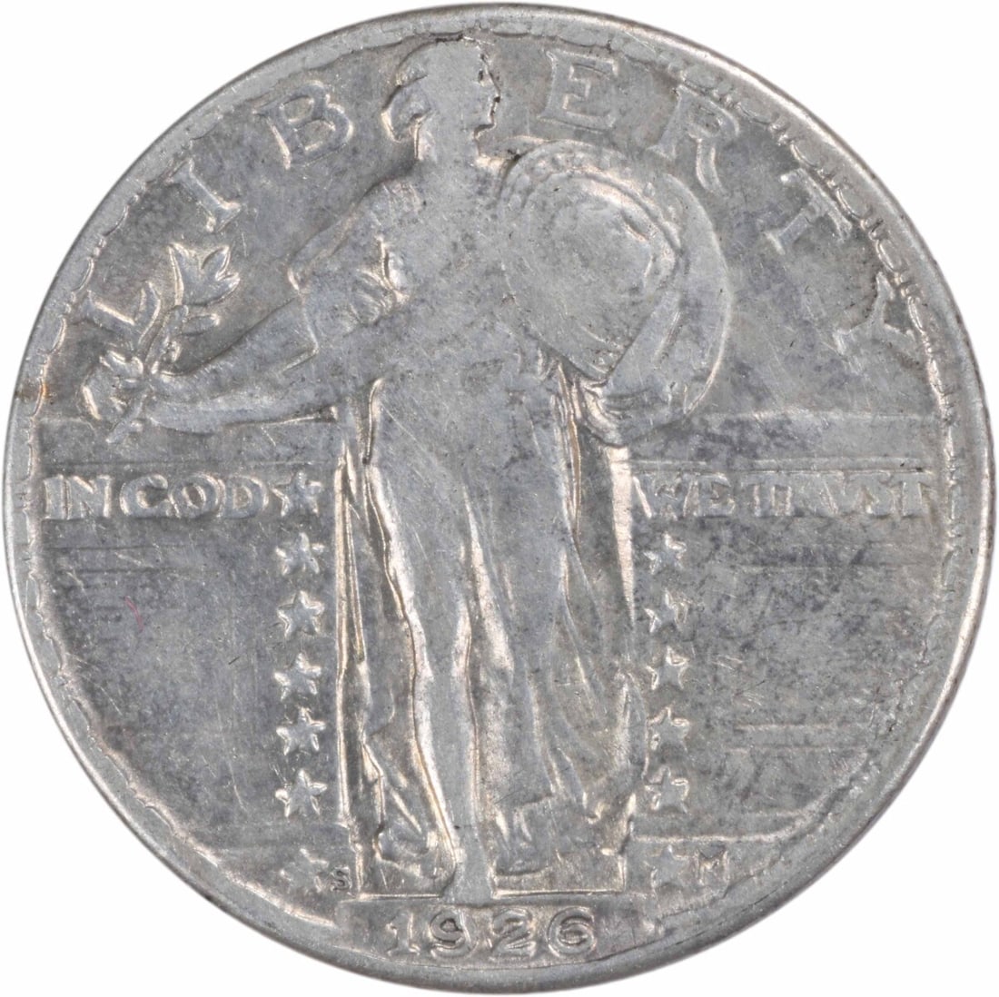 1926-S Standing Liberty Silver Quarter Au Uncertified (1 of 2)