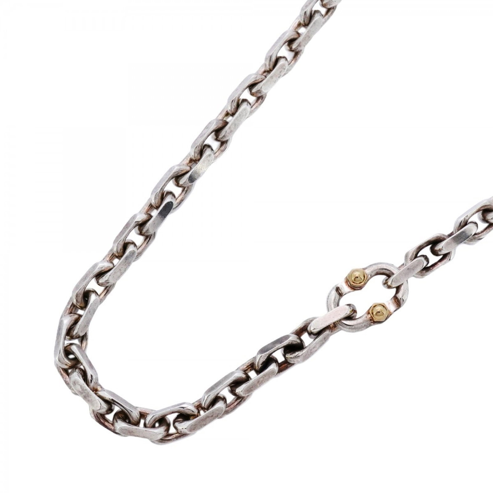 Tiffany Necklace Makers 18Kyg Yellow Gold: Brand: Tiffany Necklace Type: Necklace Gender: Men,Women Material: Silver 925, Yellow Gold (18K) Neck Circumference: 61.5 cm / 24.21'' Condition: Used (good), Traces of usage, scratches / dirt can be 