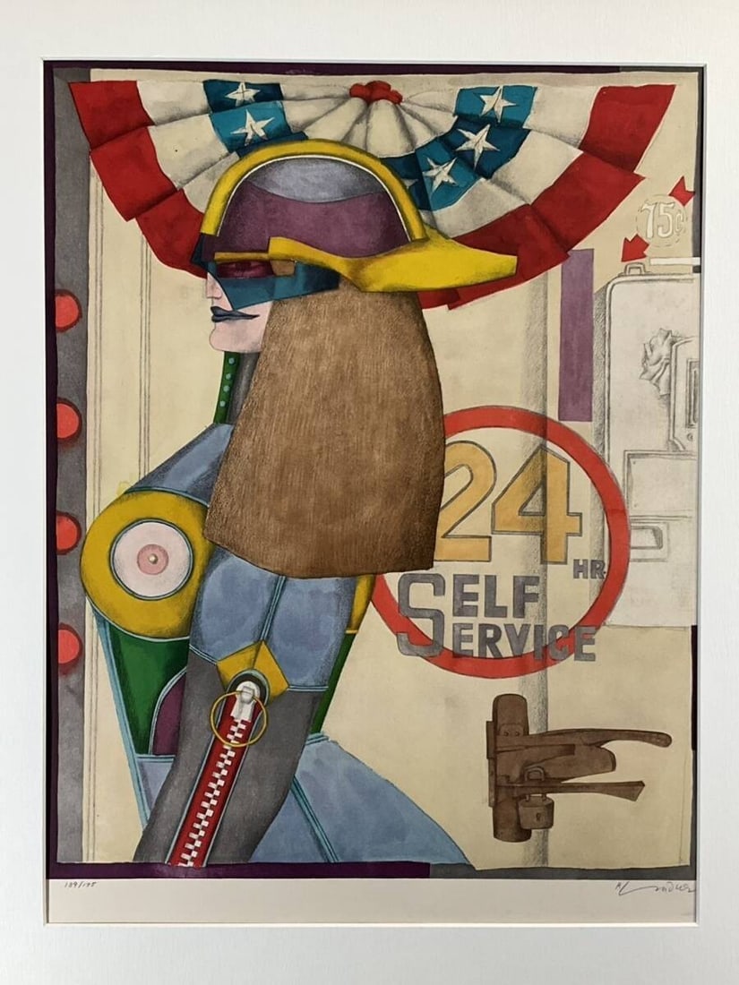 Richard Lindner 24 Hour Self Service Limited Lithograph 139/175 Signed Pop Art: Unit Of Sale: Single Piece Artist: Richard Lindner Signed By: Richard Lindner Image Orientation: Portrait Size: Large Signed: Yes Material: Paper Framing: Framed Original/Licensed Reprint: Original Re