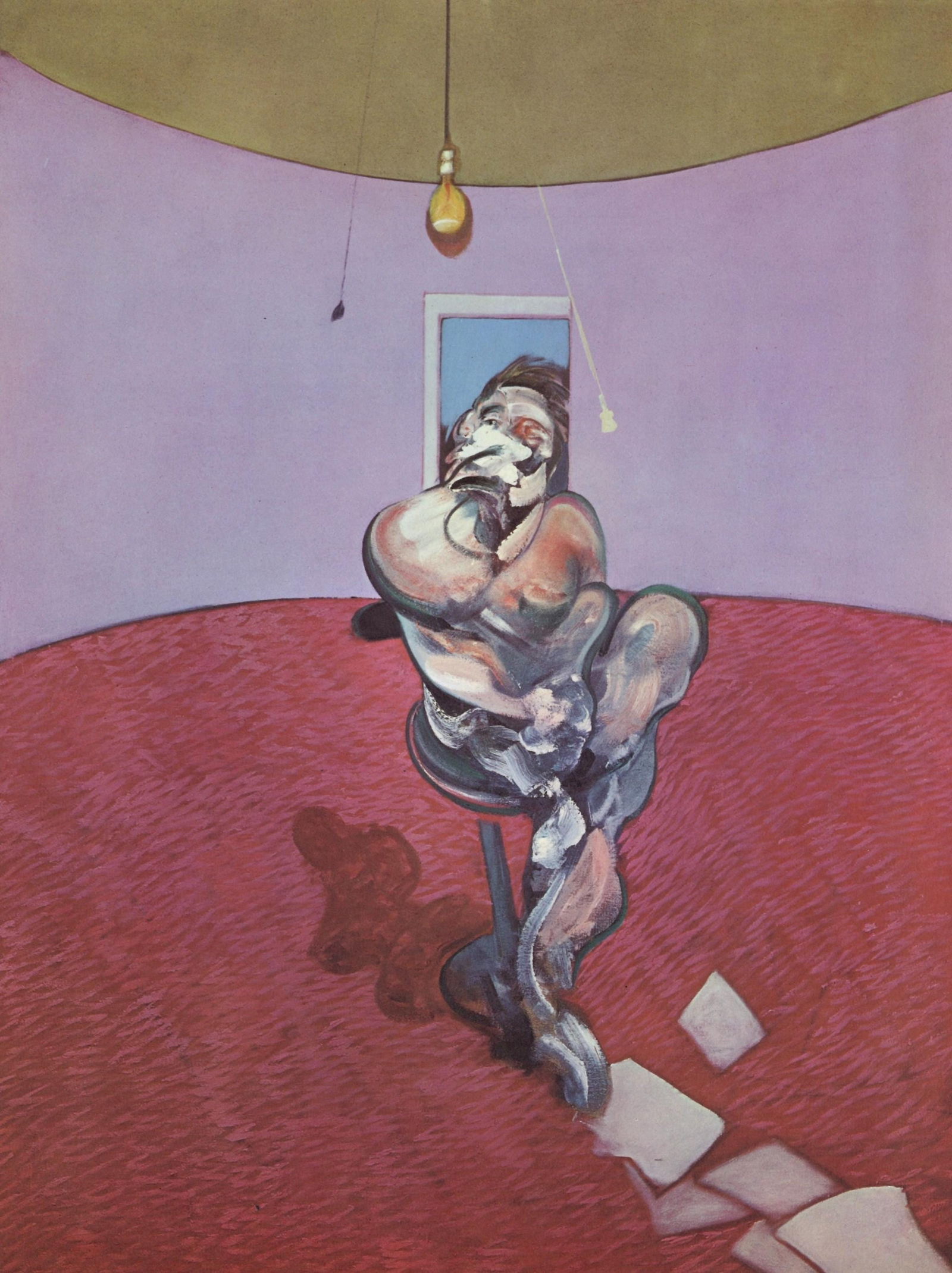 Francis Bacon, Portrait Of George Dyer Talking, Derrire Le Miroir, Lithograph (1 of 6)