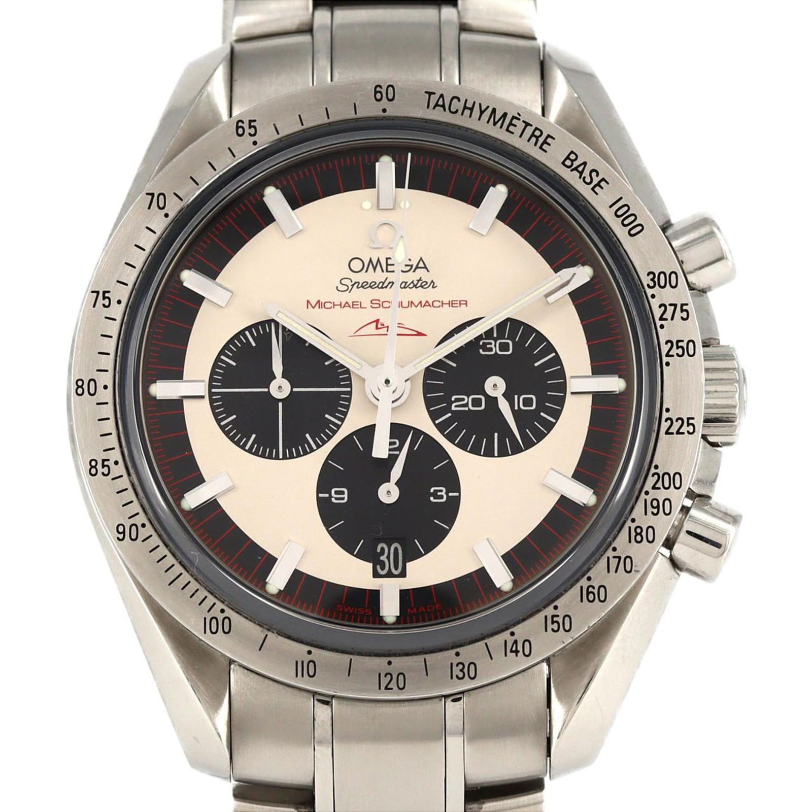 Omega Speedmaster Schumacher Special Edition 3853.32 Stainless Steel Automatic Watch (1 of 8)