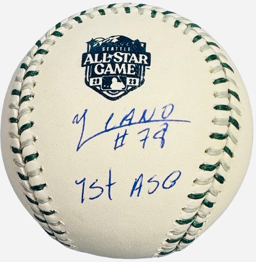 Yennier Cano Autographed 2023 All Star Game Official Baseball (Beckett): Brand: Beckett Yennier Cano Autographed 2023 All Star Game Official Baseball Signed in blue pen under the All Star Logo of an officialRobert Manfred baseball with inscription "1st ASG". Product Discla