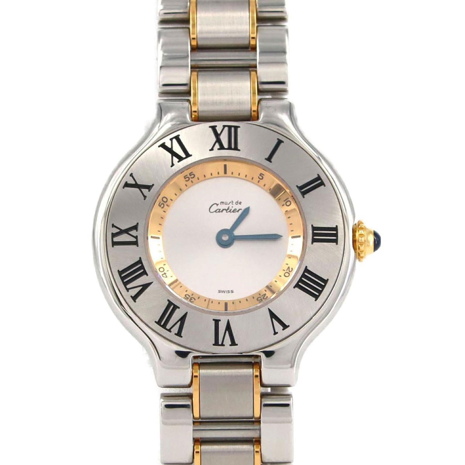 Cartier Must 21Sm Two-Tone W10075R6 Ssxyg Quartz Watch (1 of 8)