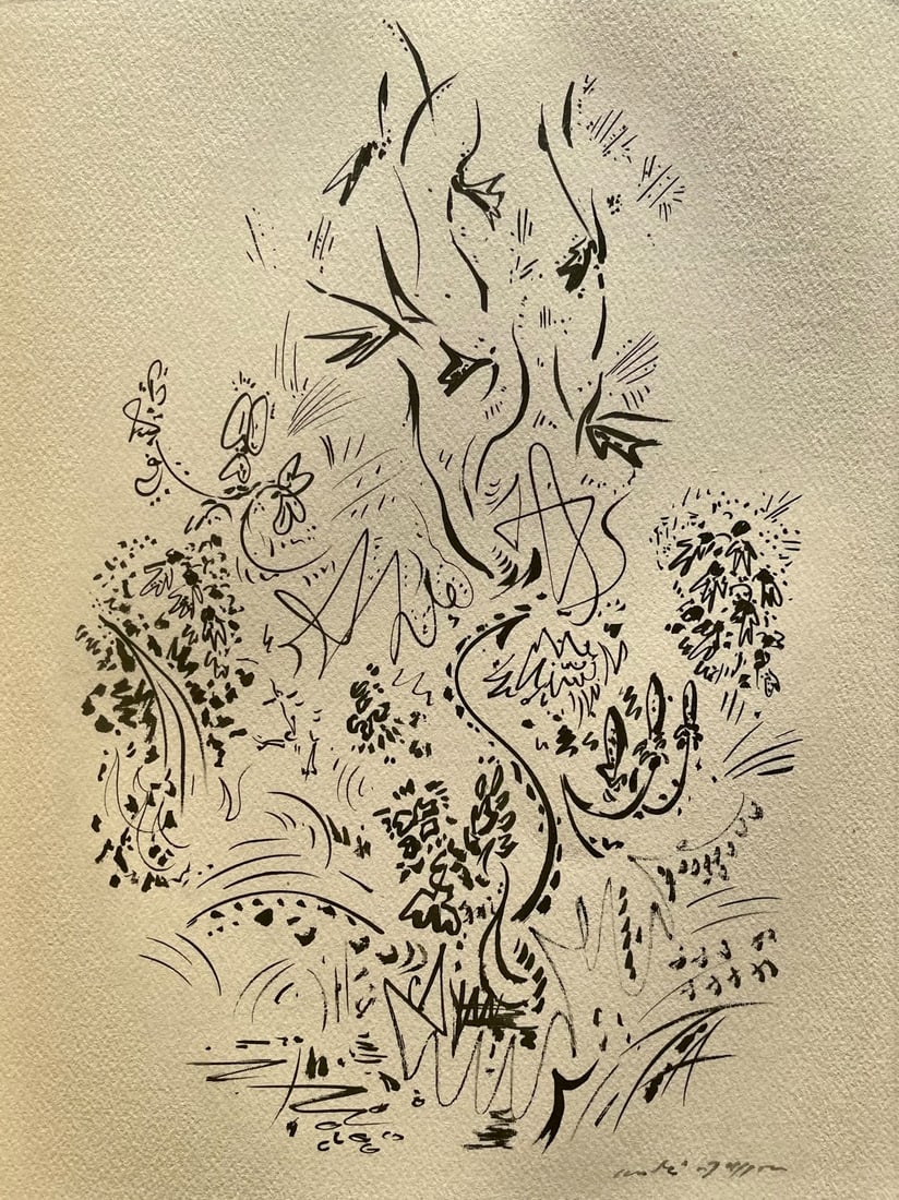 Andr Masson, Herbes Et Fleurs, Masson Dessins, Lithograph (1 of 9)