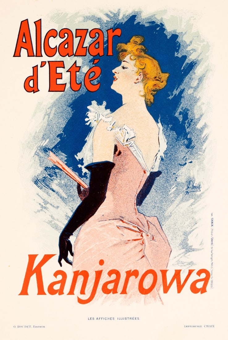 Alcazar Dt Kanjarowa Jules Cheret For Les Affiches Illustrees 1896 (1 of 3)