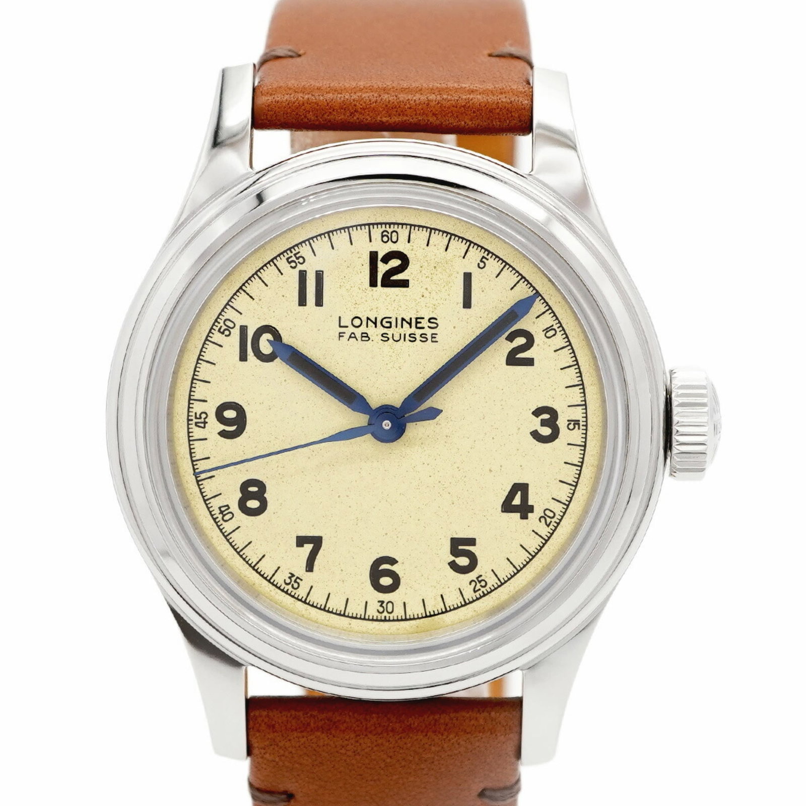 Longines Heritage Military L2.833.4.93.2 Gold Dial: Brand: Longines Type: Wristwatch Gender: Men Material (Band): Leather Color (Dial): Gold Case Diameter: 38.5mm / 1.52'' Wrist Size: 19cm / 7.48'' Condition: Used (good), Traces of usage, scratches / d