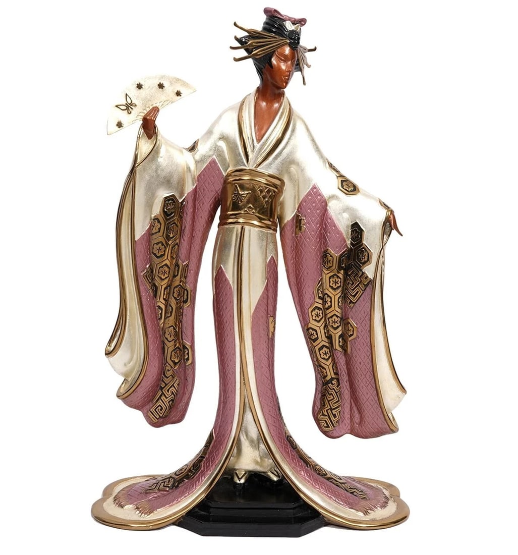 Erte - Madame Butterfly 1989 Signed Bronze Sculpture Very Good Condition (1 of 4)