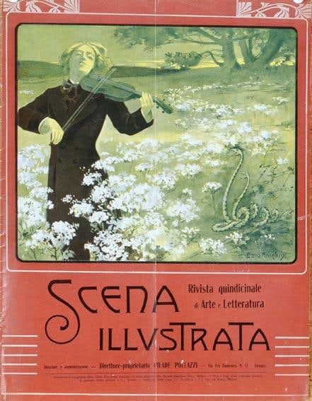 Scena Illustrata Arts Literature Theatre Music Violin By Giuseppe Anichini 1900 (1 of 1)