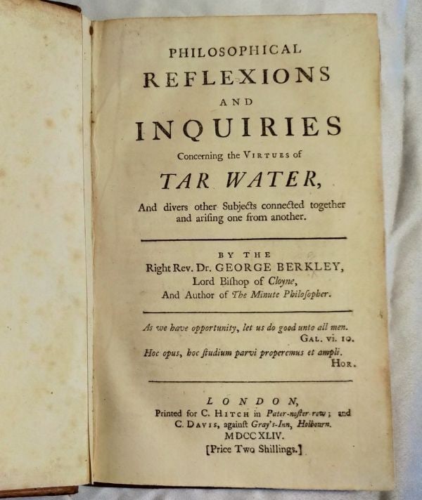1744 Berkeley Tar-Water London First Edition (No Siris) Full Calf (1 of 10)