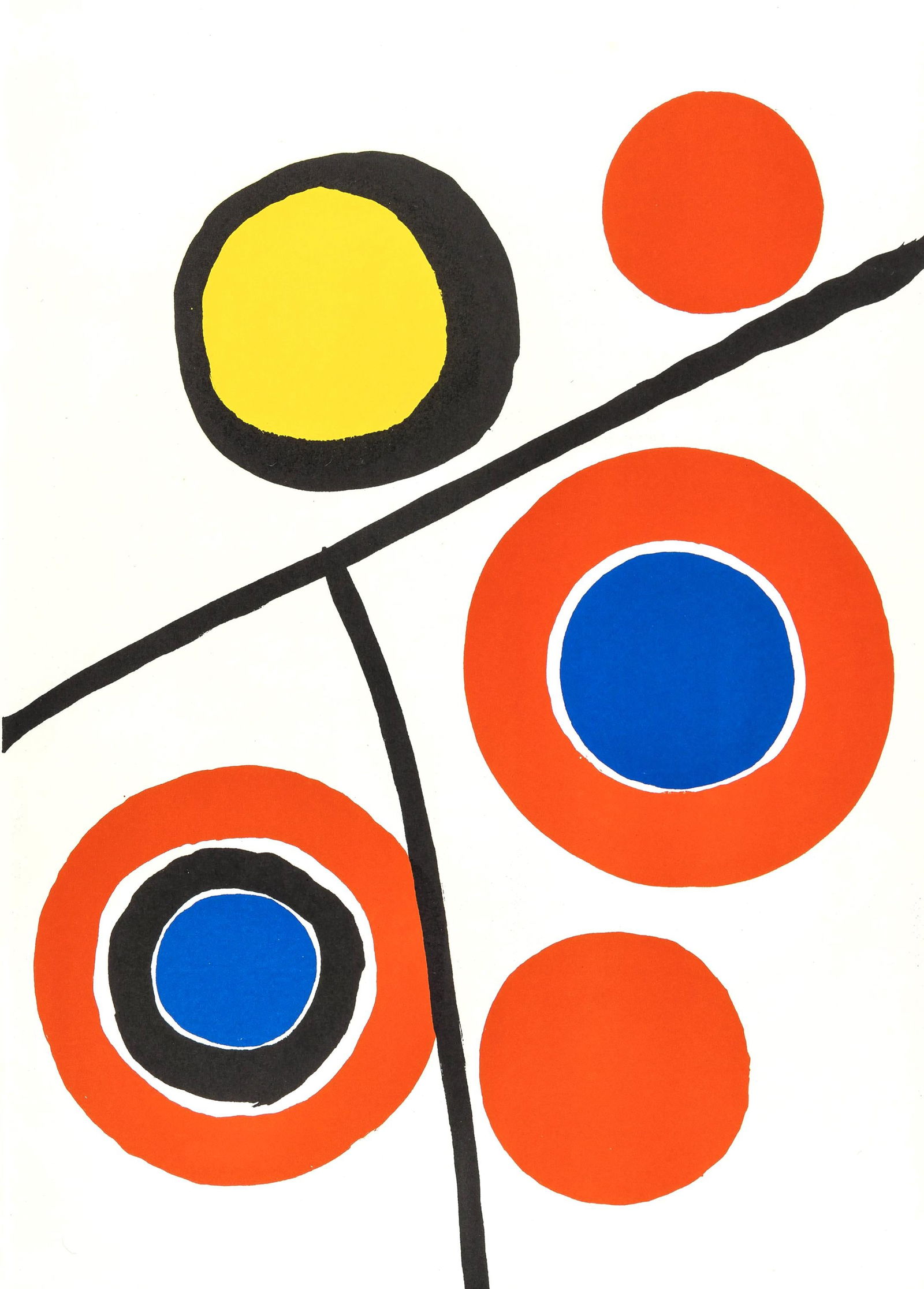 Alexander Calder, Composition, Derrire Le Miroir, Lithograph (1 of 5)