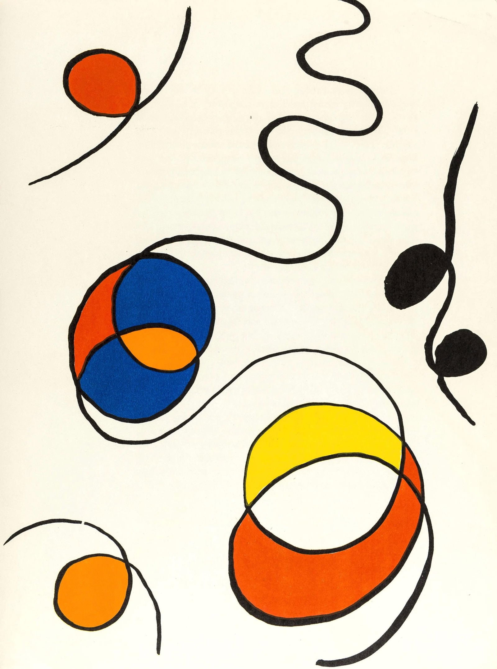 Alexander Calder, Composition, Derrire Le Miroir, Lithograph (1 of 6)